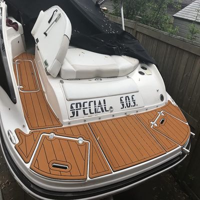 Boat EVA Faux Teak Decking Floor Compatible with 2007 Rinker 280 Express Swim Platform and Cockpit