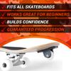 Skater Trainer Wheel. WHEELE-PRO from Kubaco. Learn Balance and Build Confidence. First Training Wheel for Skateboarding.(White) view 3