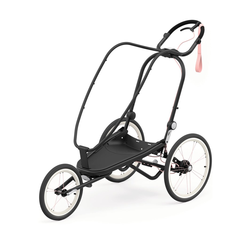 Cybex ZENO Multisport Trailer Frame in Black + Pink