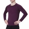TOPTIE Custom Mens Long Sleeve Compression Shirts, Athletic T-Shirt Blue view 2