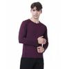 TOPTIE Custom Mens Long Sleeve Compression Shirts, Athletic T-Shirt Blue view 3