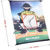 Net Playz Junior Baseball/Softball Trainer Combo, 3-Feet by 5-Feet Pitching Target Panel and Pitchback Rebounder Net with Carry Bag,Black,NOC031402022 view 2