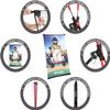 Net Playz Junior Baseball/Softball Trainer Combo, 3-Feet by 5-Feet Pitching Target Panel and Pitchback Rebounder Net with Carry Bag,Black,NOC031402022 view 3