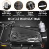West Biking Bike Rear Seat Bag, Double Water Resistant, Zipper, Bicycle Trunk Pannier, 8.6L Capacity Waterproof Backseat Carrier Cargo Pouch with Strap & Rain Cover For Cycling view 2