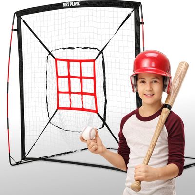 TGU Baseball Practice Nets - Hitting Net Pitching Net, Baseball Gifts for Children Kids & Teens, Black, (NOC050402023)