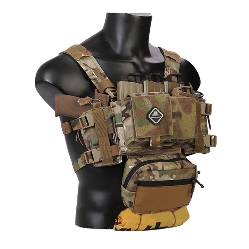 MK3 Modular Lightweight Chest Rig Micro Fight Chissis 5.56 Mag Pouch (Multicam Black)