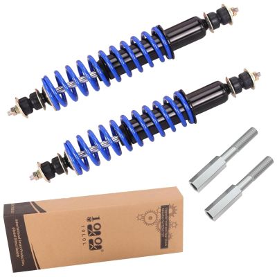 10L0L Golf Cart Front Rear Shock Absorber Set with Shock Absorber Extension Rod - Coil Over Heavy Duty Shock Absorber Bolt for EZGO Medalist/EZ GO TXT 1994+ G& E Replaces OEM# 70630-G01