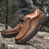 Freeior Mens Loafers with Arch Support,Casual Slip On Shoes Walking Leather Breathable(45,Darkbrown with Arch Support,10.5) view 2