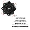 Keenso 6in15.24cm Seat Swivel Base - Stainless Steel & Nylon EDC Coating - RV, Ship, Yacht, Home - Black view 3