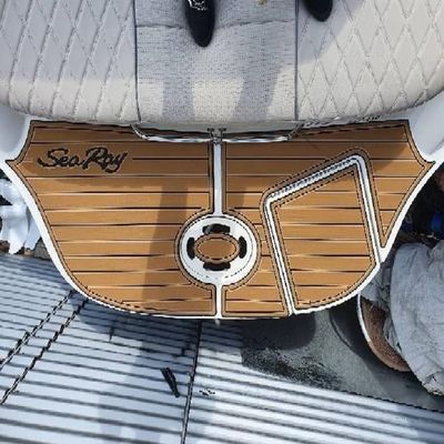Boat EVA Faux Teak Decking Floor Compatible with 1997 Sea Ray 330 Swim Step Cockpit