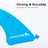 Abahub 8'' SUP Single Center Fin with 1 No Tool Fin Screw, Fiberglass Reinforeced 8 inch SUP Replacement Fins for Surfboard, Stand-up Paddle Board, Longboard, Blue view 3