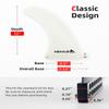Abahub 10'' SUP Single Center Fin with 1 No Tool Fin Screw, Fiberglass Reinforeced 10 inch SUP Replacement Fins for Surfing, Surfboard, Stand-up Paddle Board, Longboard, White view 2