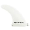 Abahub 9'' SUP Single Center Fin, No Tool Fin Screw, Fiberglass Reinforeced 9 inch SUP Replacement Fins for Surfboard, Stand-up Paddle Board, Longboard, White