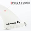 Abahub 8'' SUP Single Center Fin with 1 No Tool Fin Screw, Fiberglass Reinforeced 8 inch SUP Replacement Fins for Surfboard, Stand-up Paddle Board, Longboard, White view 3
