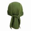Cycling Cap Men Skull Pirate Hat Riding Bandana Sweat Wick Hat Liner Motorcycle Headwrap Quick Dry Beanie Under Cap Army Green view 3