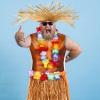 Yahenda 4 Pack Hawaiian Costumes for Man, Including Skirts Hula Skirts with Party Muscle Vest Straw Hat and Wreath, Hawaiian Outfits Party Accessory view 4