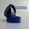 KAKKOII Heart Shaped Ring Box with LED Light Velvet Jewelry Display Box Earrings Storage Gift Organizer for Proposal,Engagement,Wedding(Blue) view 3