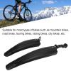 1Pair Bike Front Rear Mudguard Thickened Widened PVC Material,Cycling Fenders Set Compatible with 20"/22"/24"/26"/ Mountain Bike(black) view 4