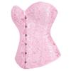 Kranchungel Renaissance Corset Tops for Women: Plus Size Overbust Corset Costume Themed Events for Renaissance Faire Visitors X-Small Pink view 2