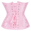 Kranchungel Renaissance Corset Tops for Women: Plus Size Overbust Corset Costume Themed Events for Renaissance Faire Visitors X-Small Pink view 3