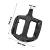 Bike Pedals Aluminum Alloy Bicycle Pedals 0.5in Thread Width for Off-Road Bicycles, Folding Bicycles, Mountain Bicycles, Road Bicycles Bicycle Accessories view 2
