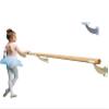 Athletic Bar Single Ballet Open Bracket (Pair) Fixed Height Wall Mount Ballet Barre 2 Brackets Included for 1.5" to 1.7" Diameter for Wooden Dowels (White) view 2