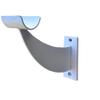 Athletic Bar Single Ballet Open Bracket (Pair) Fixed Height Wall Mount Ballet Barre 2 Brackets Included for 1.5" to 1.7" Diameter for Wooden Dowels (White) view 3
