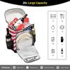 American Flag Cooler Backpacks Leakproof Backpack Cooler Insulated Lunch Cooler Bag 30 Cans Camping Coolers for Picnic Beach Road Trip view 4