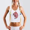 DEYI Design Your Own Women's Performance U-Neck Tanks Dry Fit Gym Tee, White S view 4