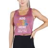 DEYI Design Your Own Women's Performance U-Neck Tanks Dry Fit Gym Tee, Pink S view 1