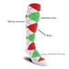 Golf Knickers Colorful Knee High Argyle Cotton Socks For Men Women and Youth - UUUU: White/Lime/Red - Mens view 4