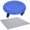 Abdominal Exercise Roller, 4 Wheel Plate Slide Disc Fitness Equipment for Home Office Gym (Blue) view 1
