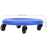 Abdominal Exercise Roller, 4 Wheel Plate Slide Disc Fitness Equipment for Home Office Gym (Blue) view 3