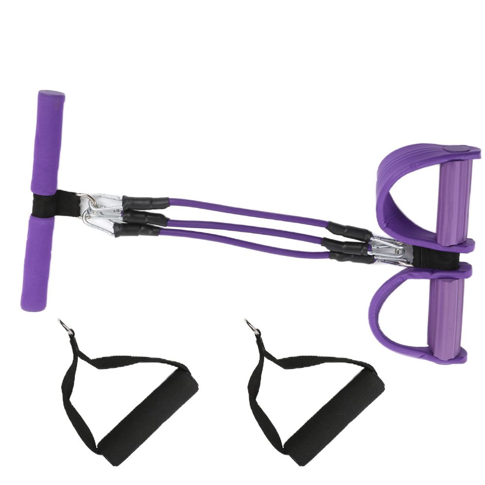 Alvinlite Foot Pedal Resistance Band, Multifunction Detachable Exercise Bands Portable Non-Skid Fitness Bands for Lose Weight