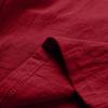 QWENTMTNTY Linen Shorts for Men 9 Incn Summer Comfy Elastic Waist Drawstring Beach Shorts Athletic Workout Bermuda Shorts Red view 4