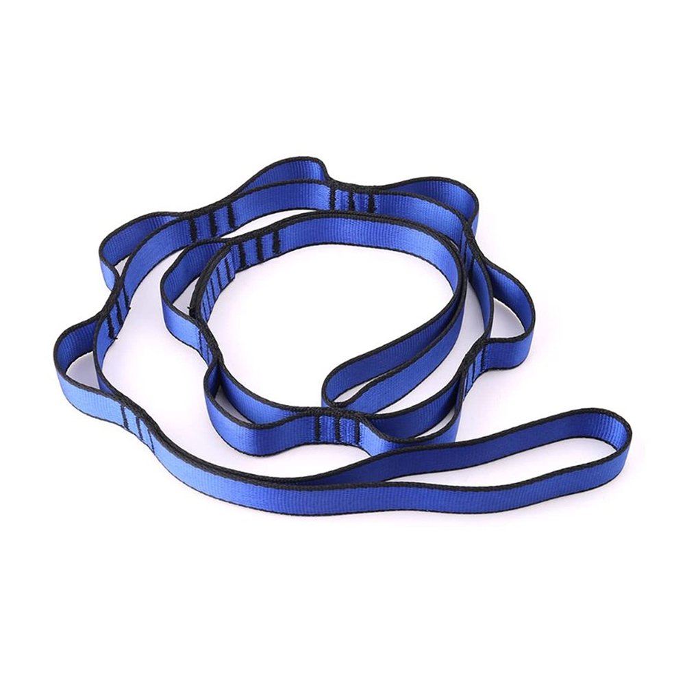 Yoga Hammock -Nylon Rope Hanging Strap Mountaineering Bandlet Sling Accessory (Color : Blue)