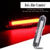 Bike Tail Light, LED Bicycle Night Cycling Flashlight USB Rechargeable Smart Waterproof Safety Rear Warning Brake Turn Signals for Mountain Bike Electric Scooter Men Women Adult Kids 5 or 6 Modes view 3