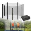 PRELGOSP Trampoline Net Replacement, 10/12/13/14/16ft Trampoline Enclosure Replacement, Uv Resistant Pp Trampoline Safety Net for 6 or 8 Poled Trampolines (Net Only) (16ft- 12poles) view 1