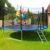 PRELGOSP Trampoline Net Replacement, 10/12/13/14/16ft Trampoline Enclosure Replacement, Uv Resistant Pp Trampoline Safety Net for 6 or 8 Poled Trampolines (Net Only) (16ft- 12poles) view 2