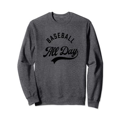 Baseball All Day Mom Baseball Mama Fan Sweatshirt
