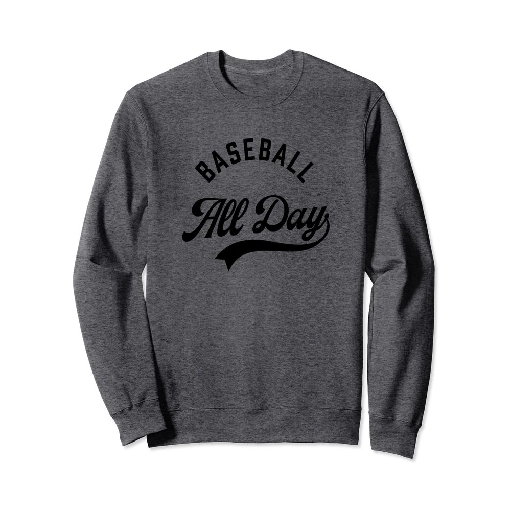 Baseball All Day Mom Baseball Mama Fan Sweatshirt