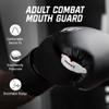 Hayabusa Combat Sports Mouth Guard Youth, Kids and Adult Sizes Comes with Case - White/Red, Adult view 2