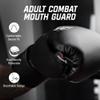 Hayabusa Combat Sports Mouth Guard Youth, Kids and Adult Sizes Comes with Case - Black/Red, Adult view 2