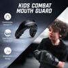 Hayabusa Combat Sports Mouth Guard Youth, Kids and Adult Sizes Comes with Case - Black/White, Youth view 2