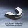 Hayabusa Combat Sports Mouth Guard Youth, Kids and Adult Sizes Comes with Case - Black/White, Youth view 4