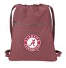 Broad Bay Alabama Drawstring Backpack RICH CANVAS University of Alabama Cinch Bag (Crimson Tide) view 1