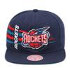 Mitchell & Ness Retro Bolt Deadstock Snapback Hat Cap (Houston Rockets (Navy)) view 1