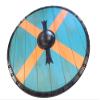 Full Size Solid Wood Viking Shield for Cosplay LARP or Battle (24" Rollo) view 2