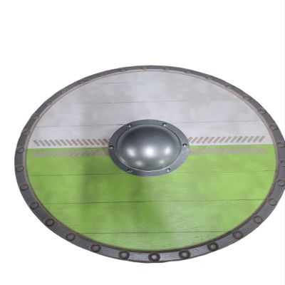Full Size Solid Wood Viking Shield for Cosplay LARP or Battle (24" Athelstan)