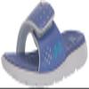 Under Armour girls Ignite Pro Slide Sandal, (400) Baja Blue/Gray Mist/Blue Surf, 12 Little Kid US view 1